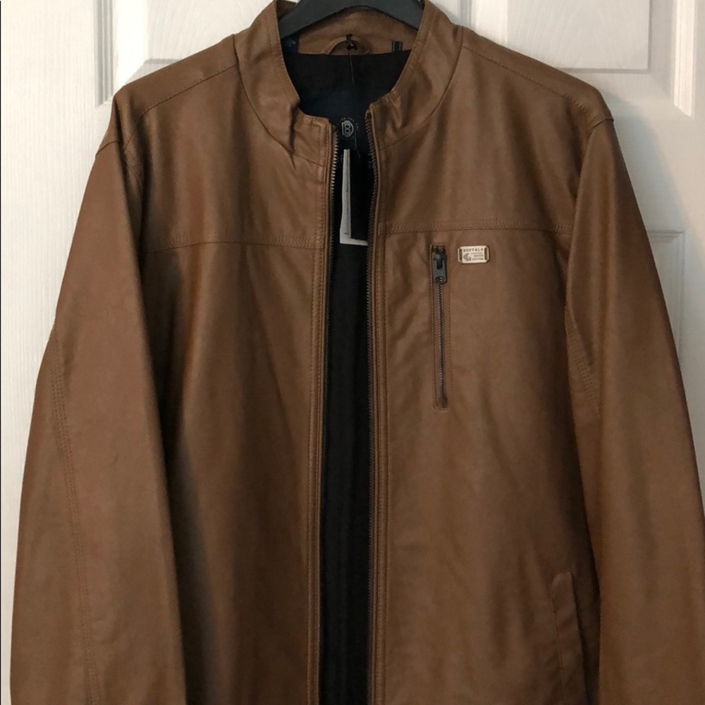 NEW Buffalo David Bitton Men's "Leather Jacket"